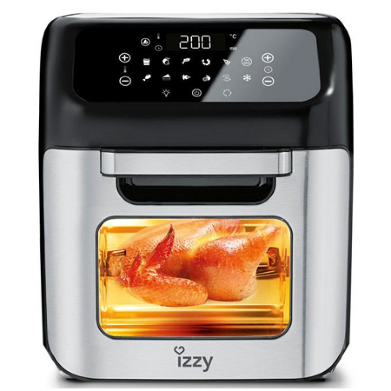 Izzy IZ-8250 Φριτέζα Αέρος & Φουρνάκι 6 σε 1 12L 1800W Inox/Μαύρη (224050)